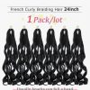 24 Inch 1 Pack French Curly Hairpiece (Colour 1B) - Image 2