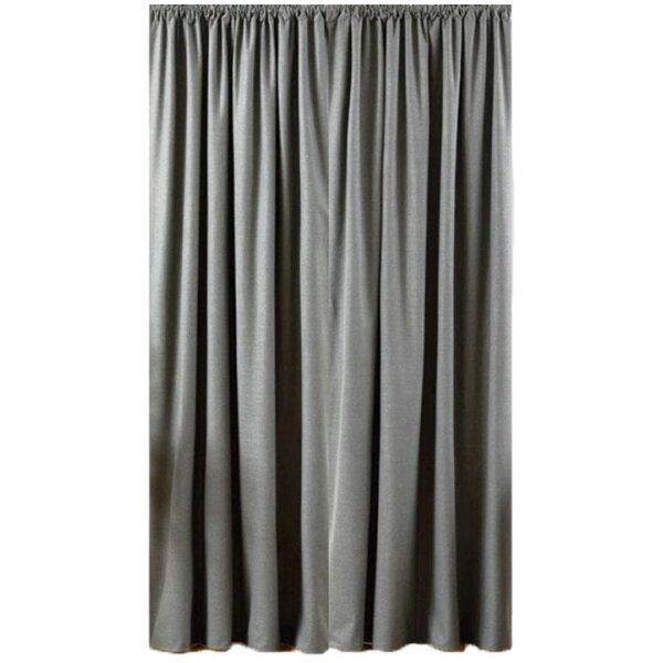 MM Essentials Grey Curtains, 4 Metres