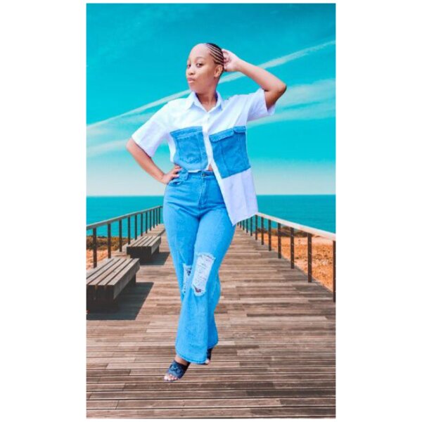 2 Piece Ladies Denim Set
